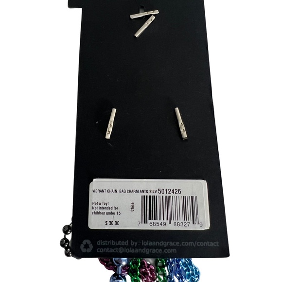 Lola & Grace Swarovski Marci Gras Bag Charm - Picture 9 of 11